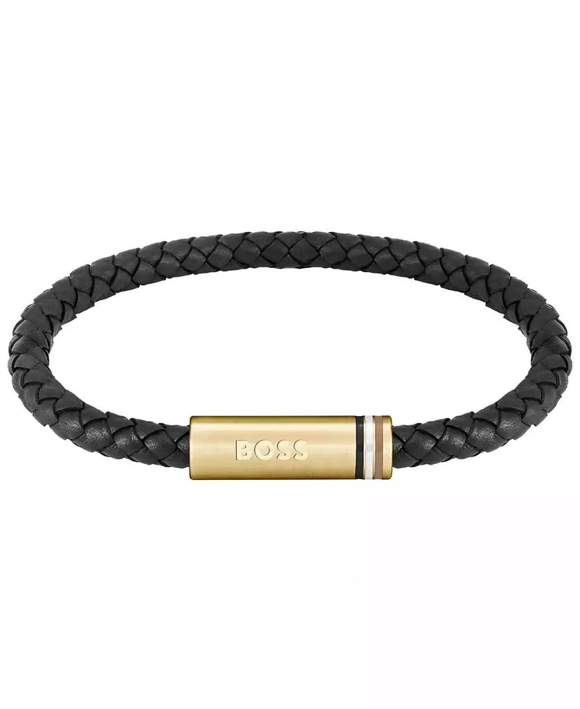 Gold Men's Leather Bracelets Macy's Esquire Men's