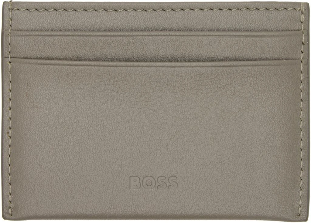 Hugo Boss Taupe Aston Martin Edition Wing Card Holder