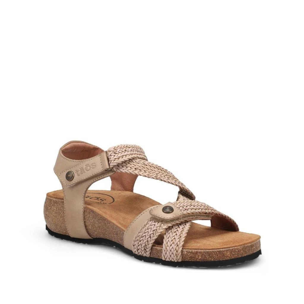 taos Women's Trulie Sandal - Wide Width In Stone 1