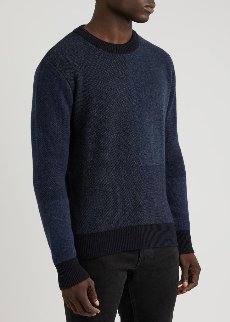 Oliver Spencer Blenheim colour-blocked wool jumper