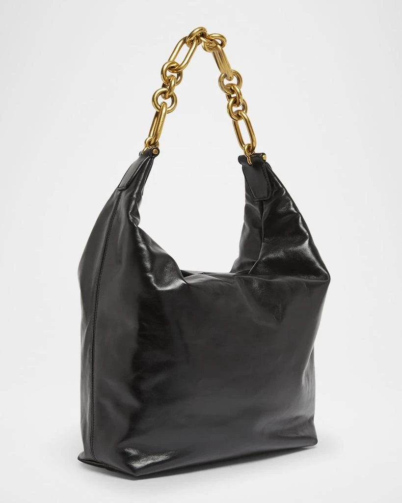 Balmain Sync Hobo Bag in Calfskin Leather 3
