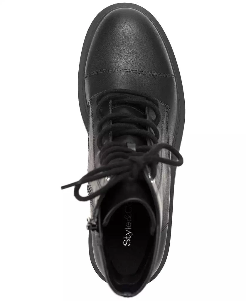 Style & Co Women's Zaharaa Platform Lace-Up Boots, Created for Macy's 9