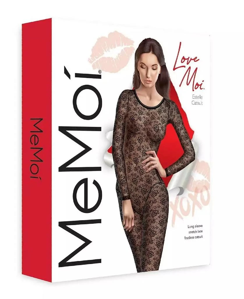Memoi Women's Estelle Long Sleeve Lace Capri Catsuit 4