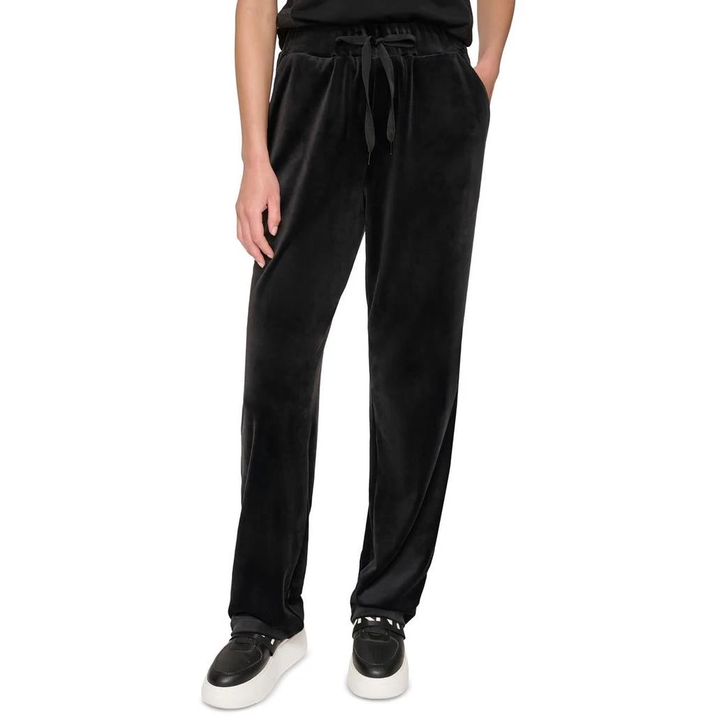 DKNY Womens Velour Comfy Sweatpants 1