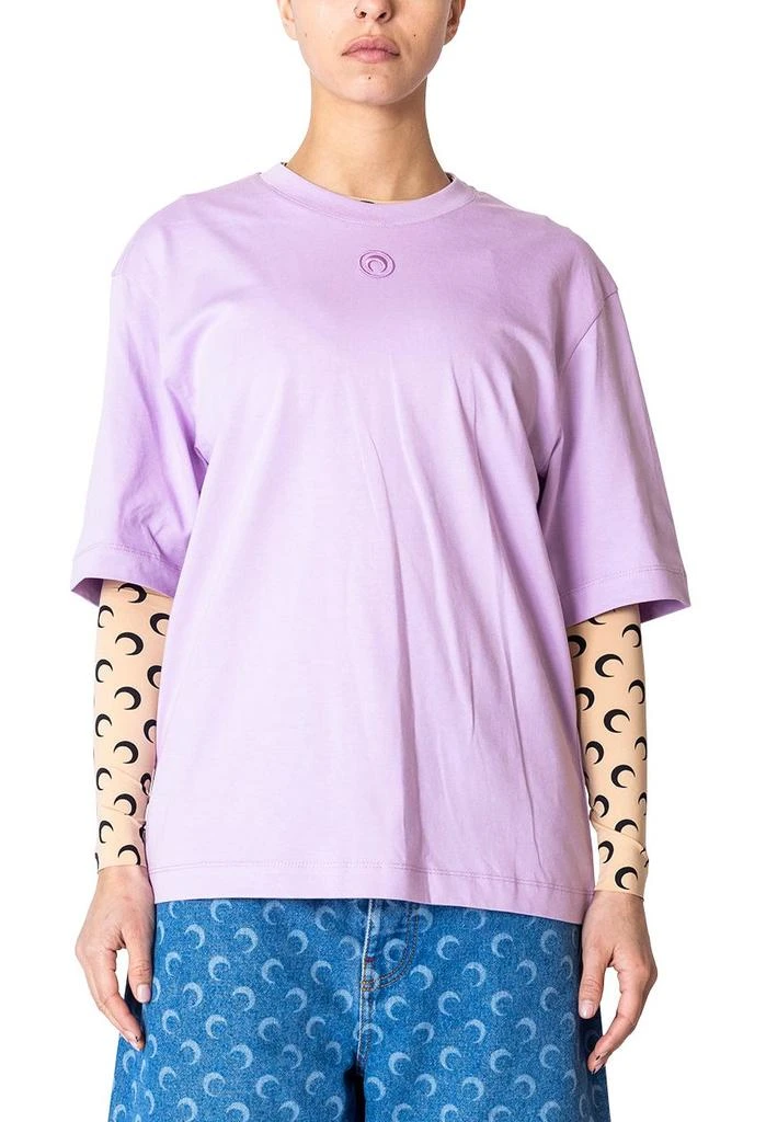 MARINE SERRE Marine Serre Moon Embroidered Jersey T-Shirt 1