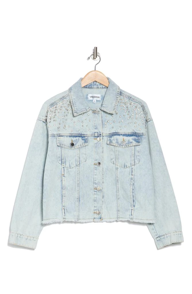 VIGOSS Front Bling Denim Jacket 3