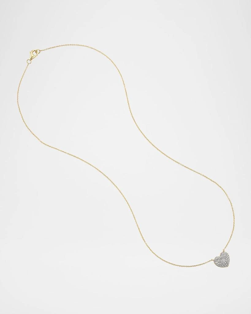 Emily P. Wheeler Lucy 18K Gold and Diamond Heart Necklace, 16" 3