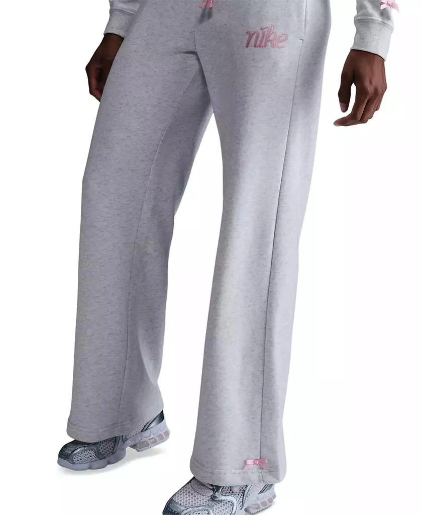 NIKE Women's Club Bow-Trim Sweatpants 3