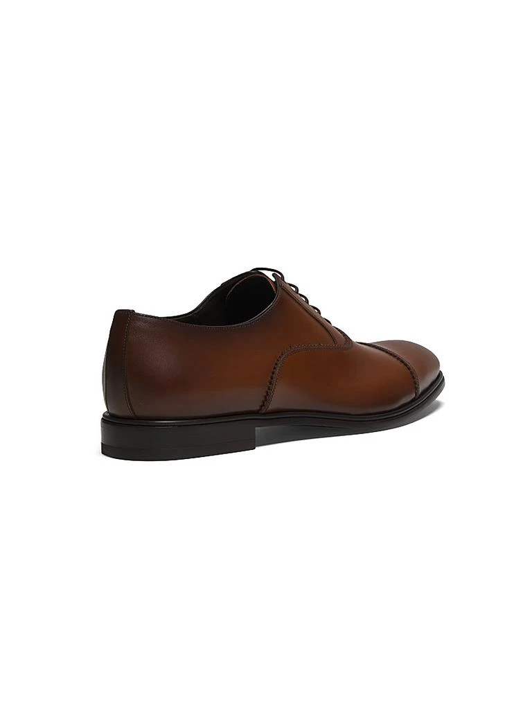 Salvatore Ferragamo Leather Cap-Toe Oxfords - Business  display picture 3
