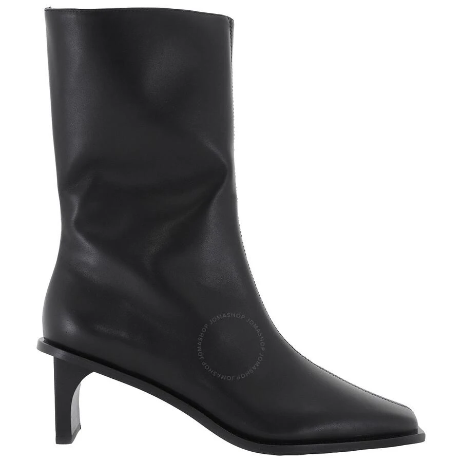 St Agni Block Heel Leather Border Boots 1