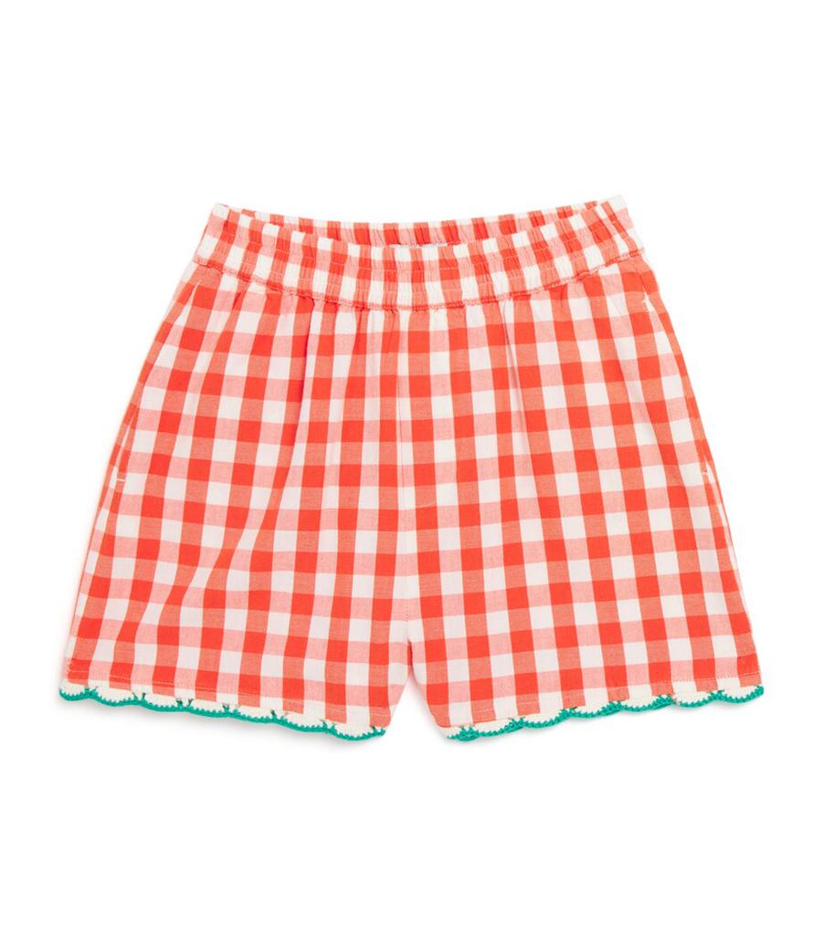 Stella McCartney Cotton Poplin Gingham Shorts (3-14+ Years)