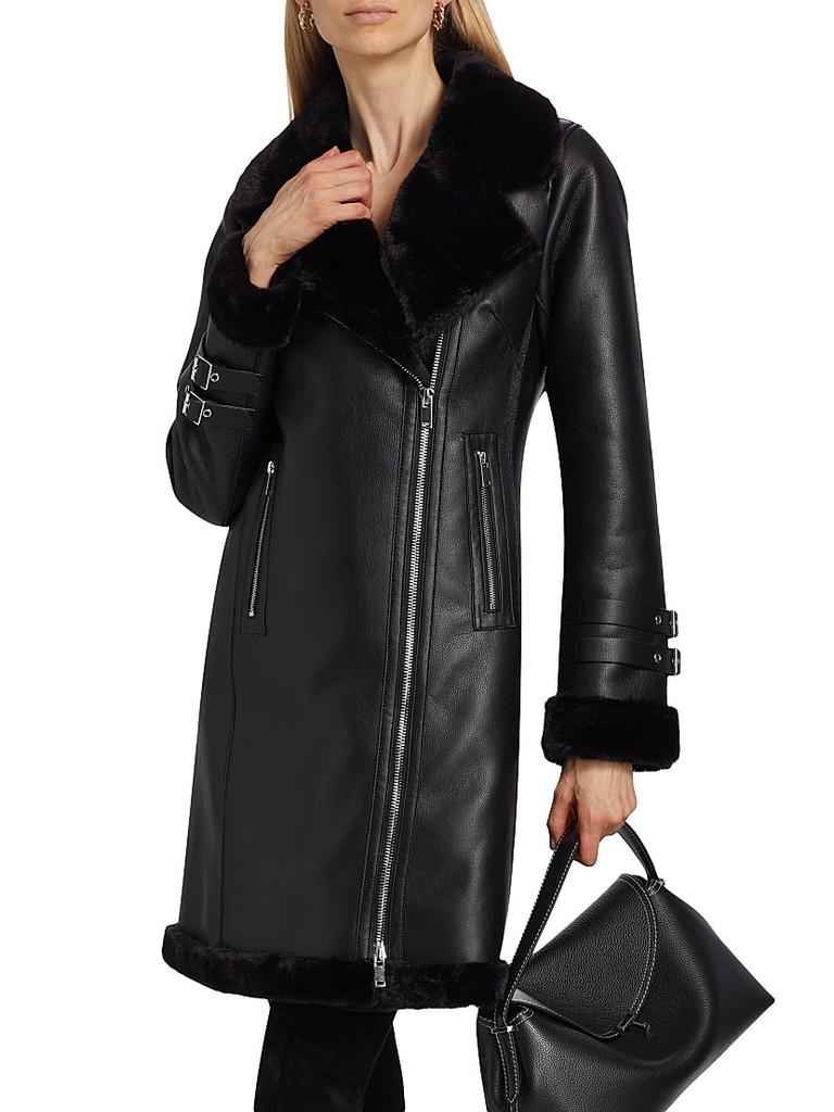 Generation Love Carla Faux Leather & Fur Coat - Coats