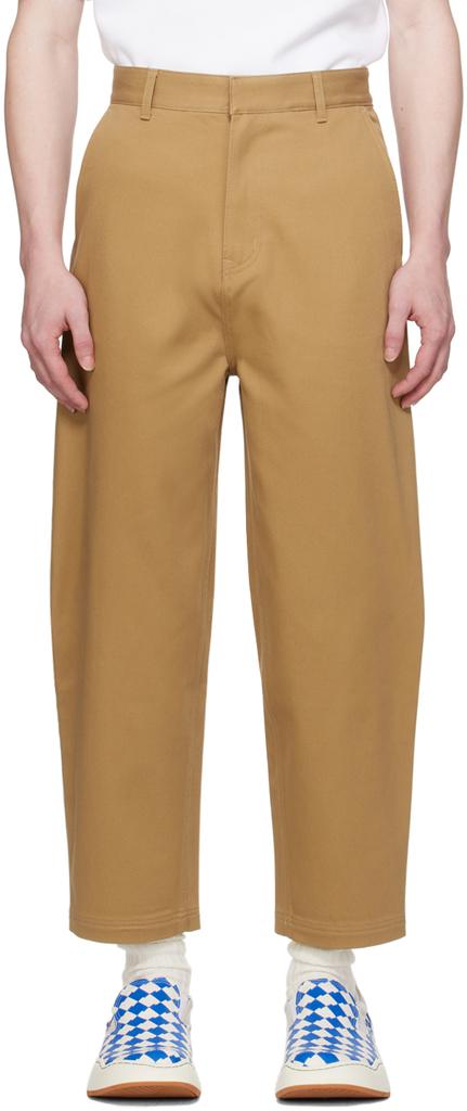 ADER error Tan Significant Tag Trousers