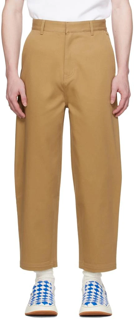 ADER error Tan Significant Tag Trousers 1