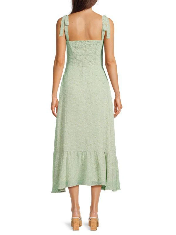 Lea & Viola ​Floral Tie-Strap High-Low Dress 2