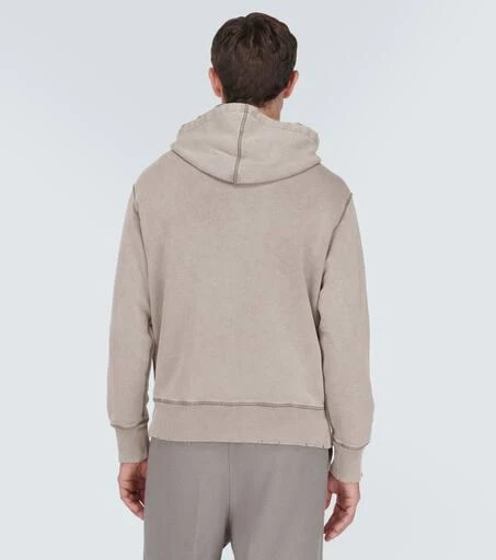 AMI Logo cotton jersey hoodie 4