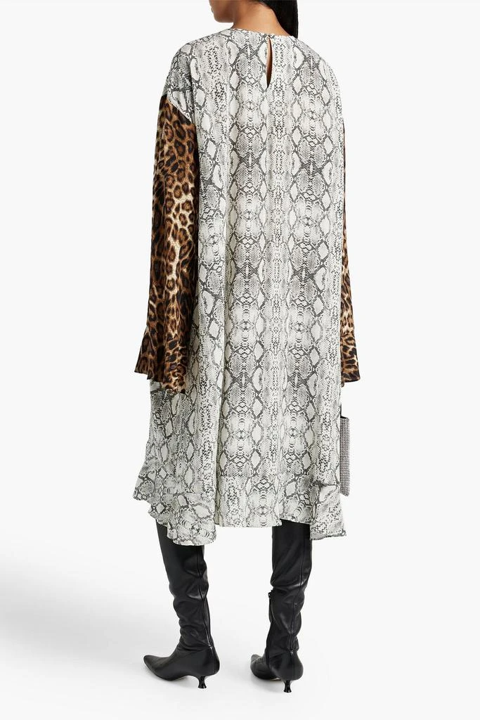 LES RÊVERIES Printed silk-crepe midi dress 3