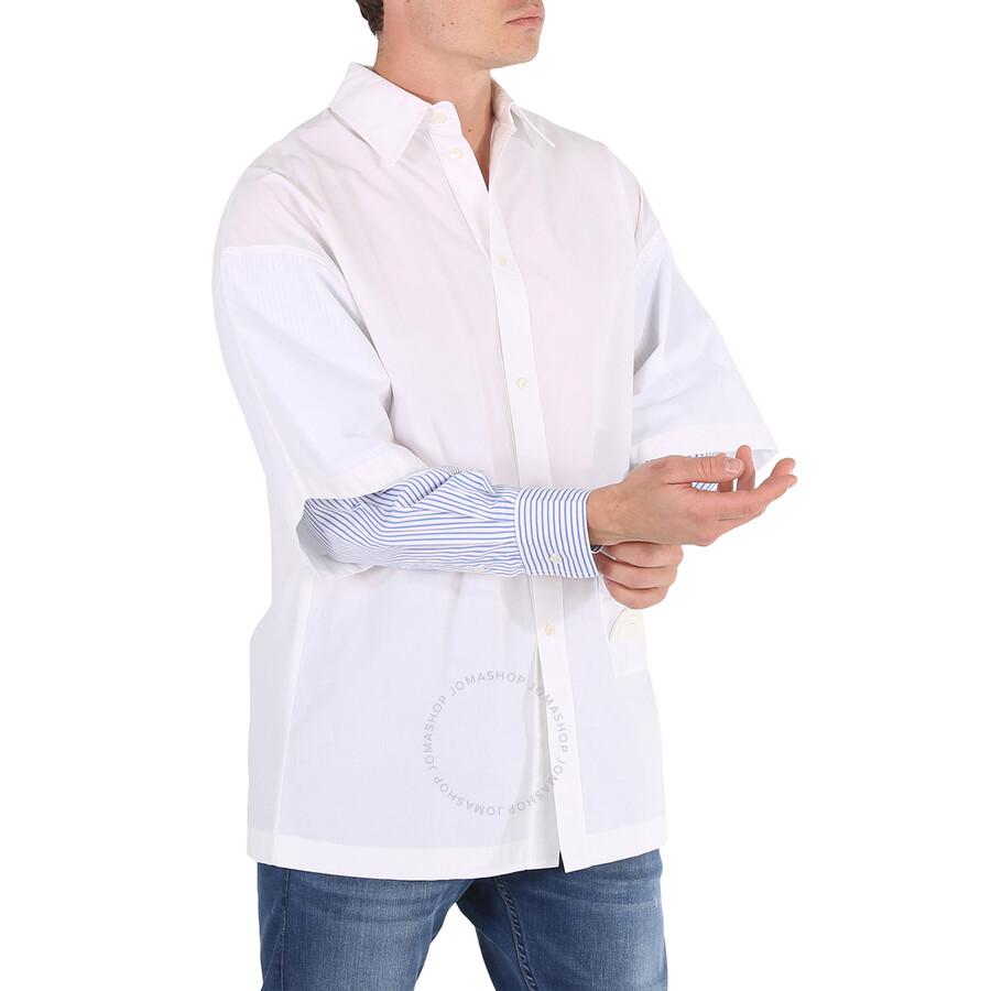 Palm Angels White Double Sleeve Shirt