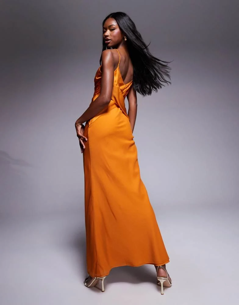 knee length dresses for ladies Adrianna Papell Floral Embroidered Maxi Dress with Flutter Sleeves main image 0