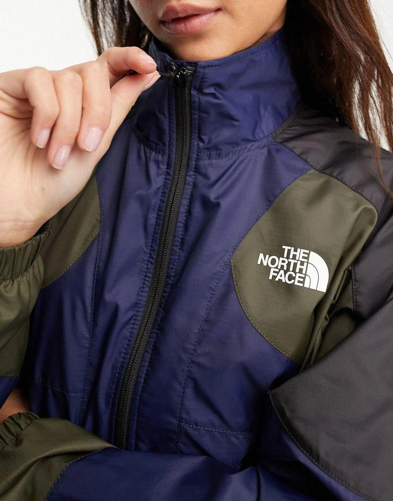 The North Face The North Face TNF X track jacket in navy and khaki 4