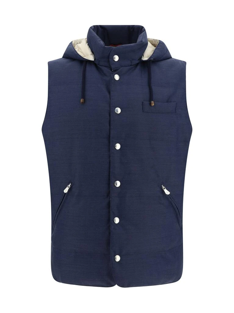 Brunello Cucinelli Brunello Cucinelli Hooded Down Gilet 1