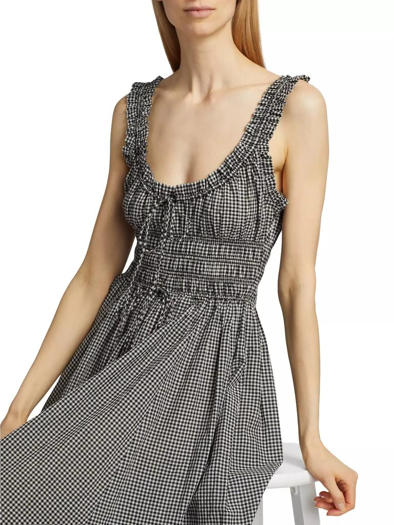 DÔEN Emmaretta Gingham Midi-Dress 6