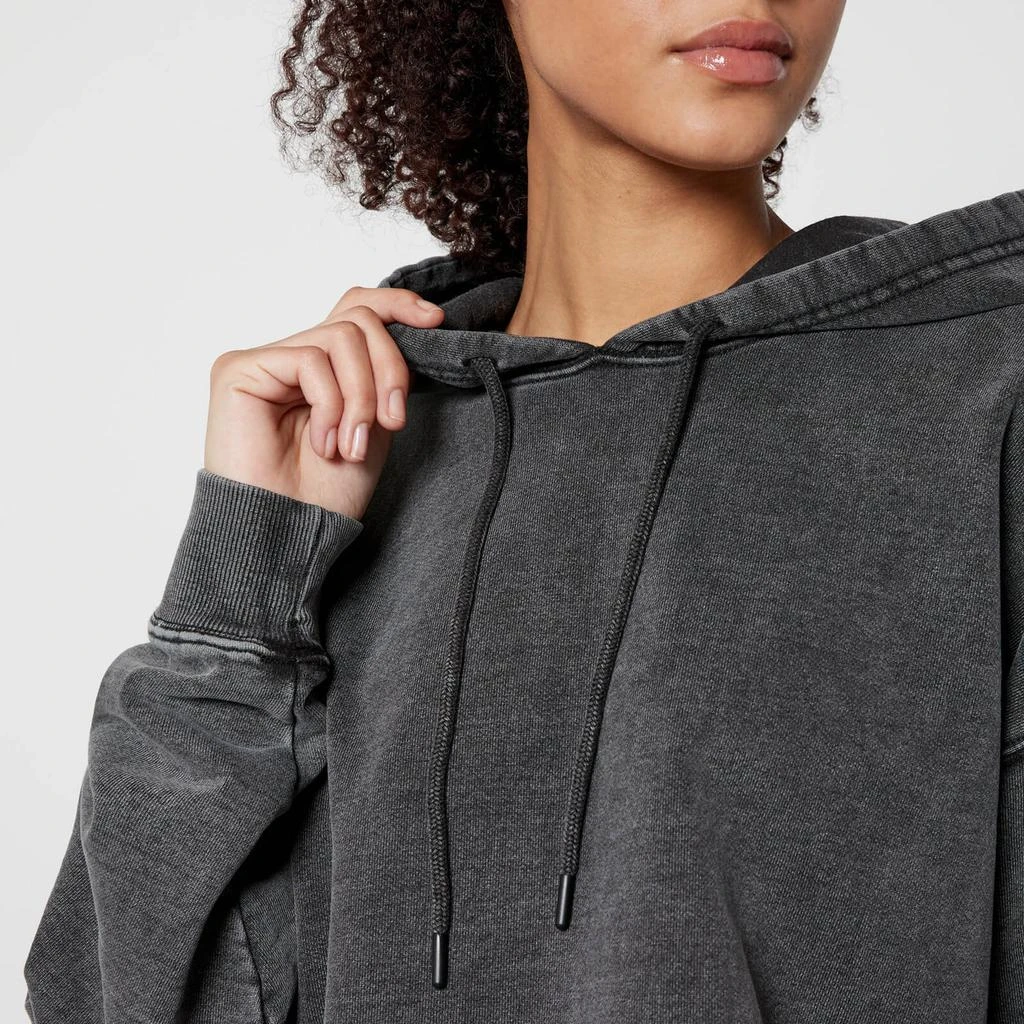 Good American Good American Jeanius Terry Cotton-Jersey Cropped Hoodie 4