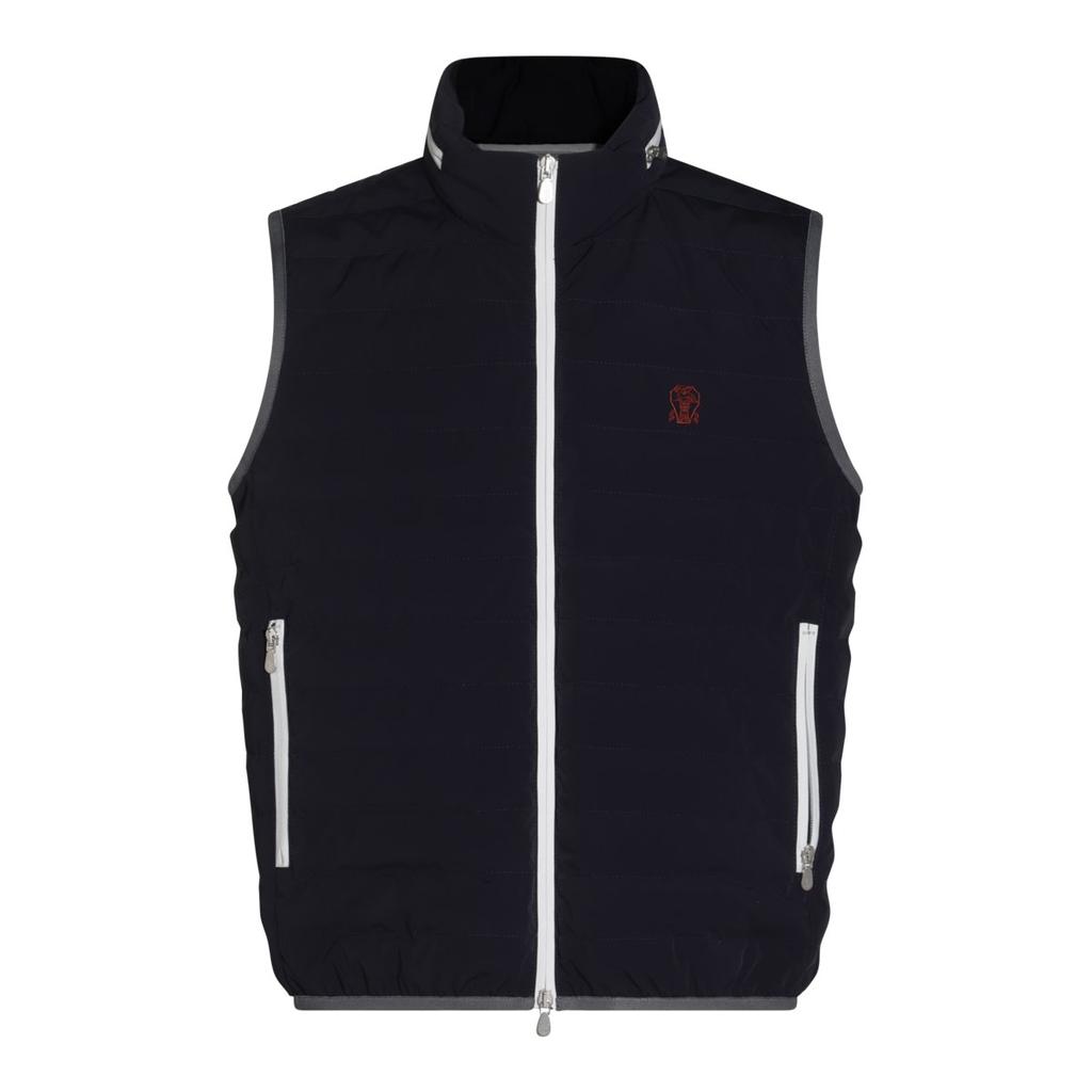 ベスト・ジレ BRUNELLO CUCINELLI Water-repellent microfiber vest with The Brunello Cucinelli Water-repellent Microfiber Vest | italist