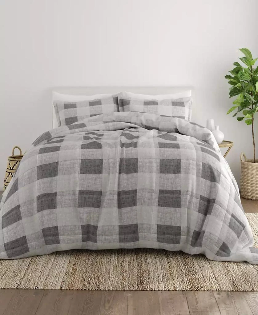 IENJOY HOME Ultra Soft Gingham 3-Pc. Comforter Set 10