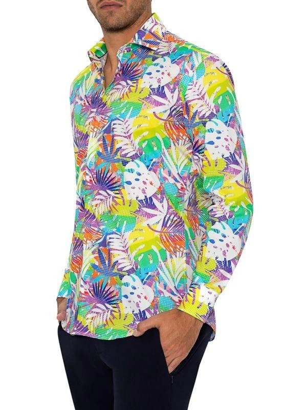 Bertigo David Leaf Print Shirt 3