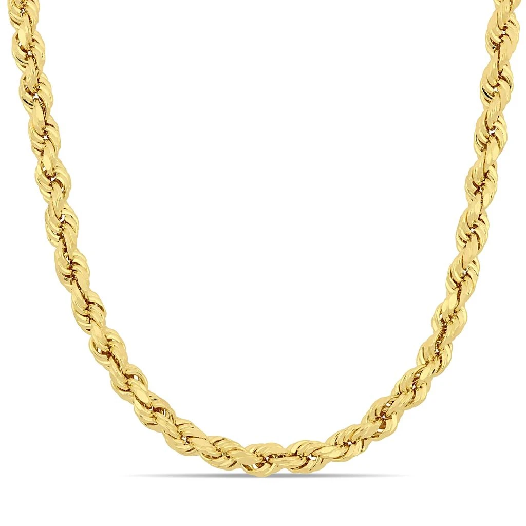 Mimi & Max 24 Inch Rope Chain Necklace in 10k Yellow Gold (5mm) 1