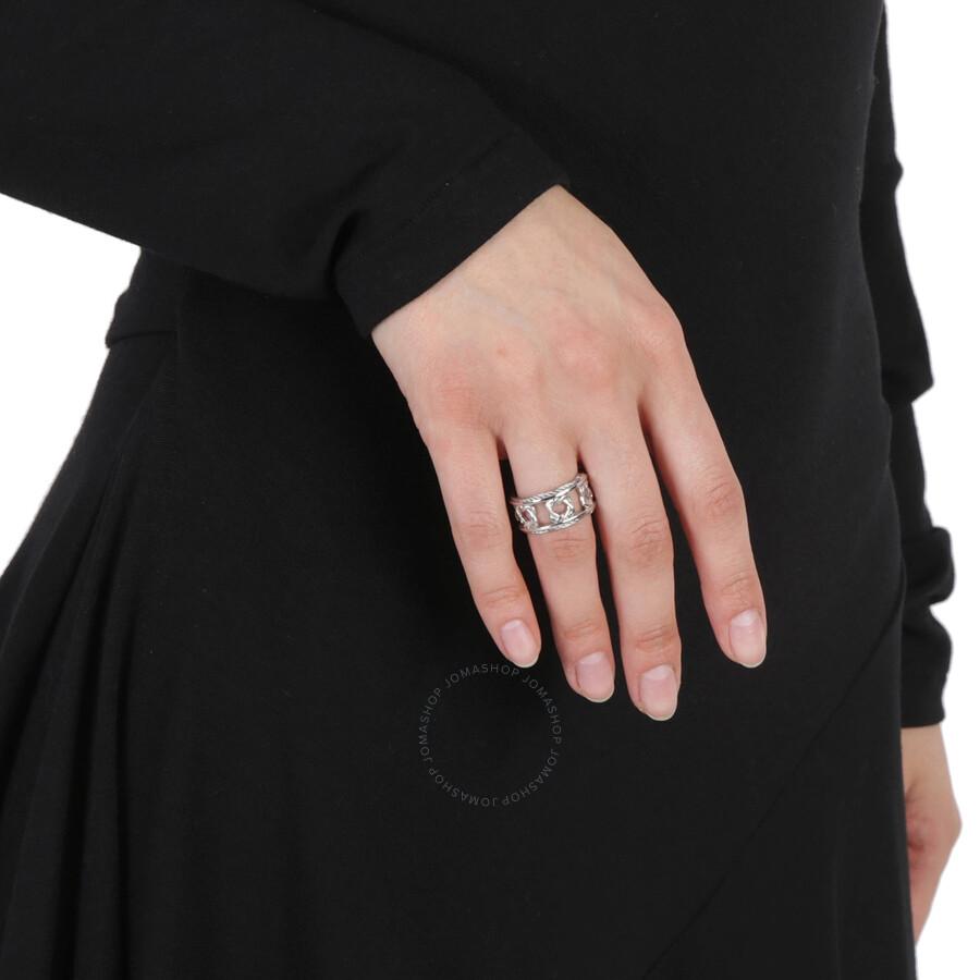 Charriol Heart to Heart Sterling Silver Cable Ring