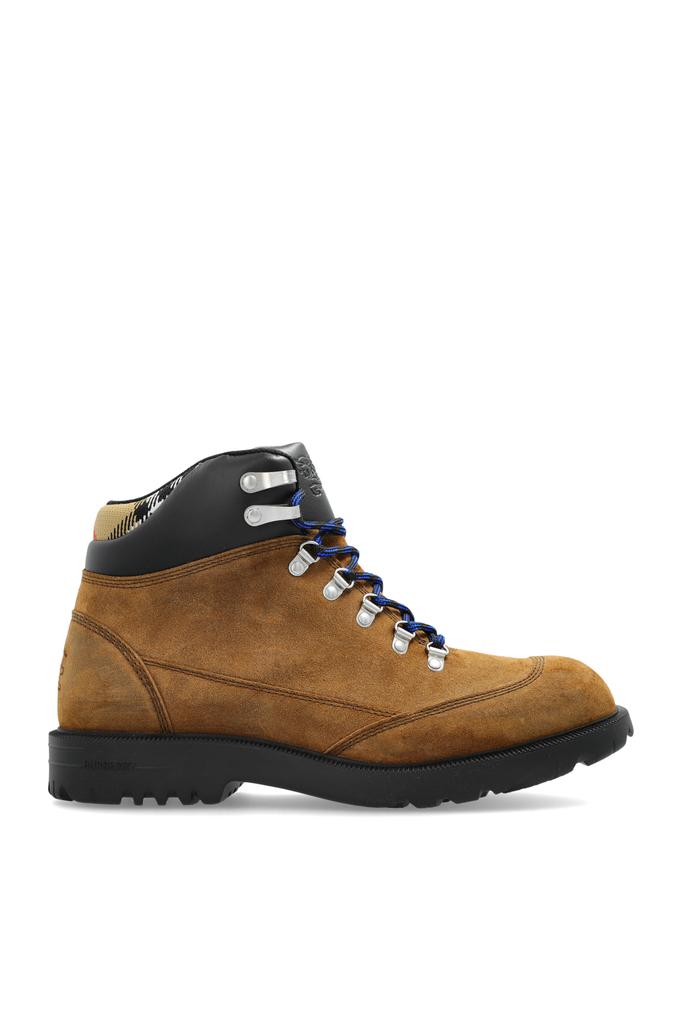 Burberry Beige Suede & Shearling Chubby Boots - Shoes