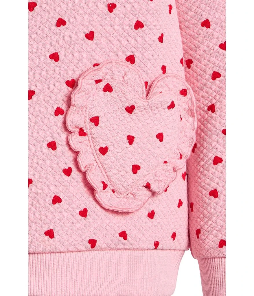 Janie and Jack Hearts Mattelasse Sweatshirt (Infant) 3
