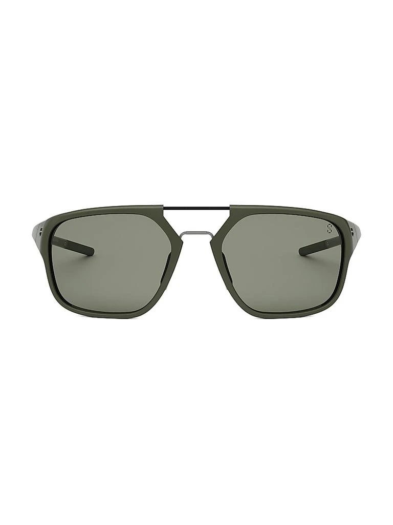 TAG Heuer Line 56MM Square Sunglasses 2