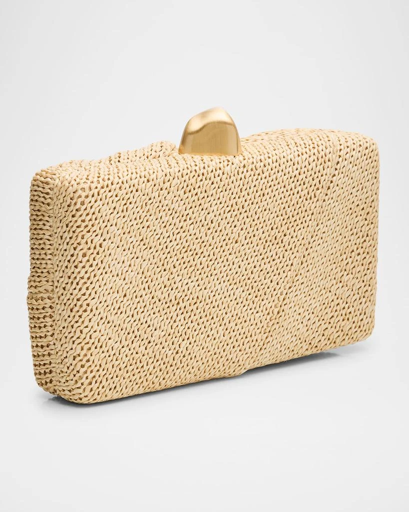 Cult Gaia Lisse Twisted Raffia Clutch Bag 3