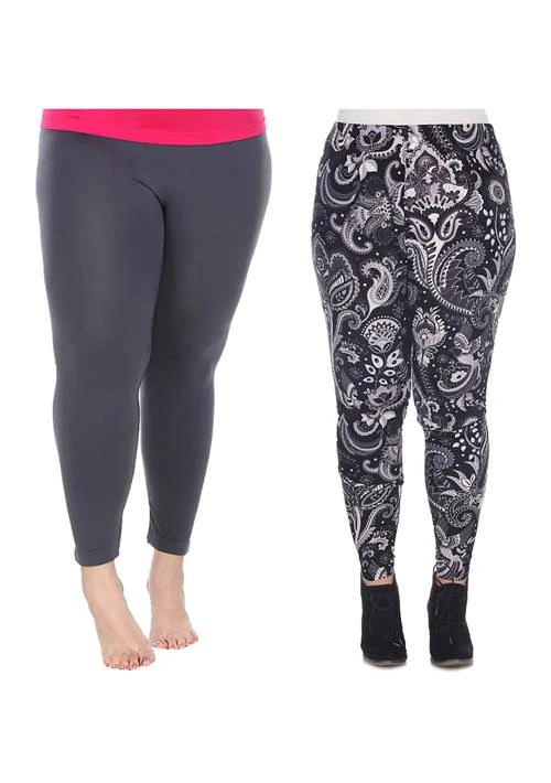 White Mark Mark Plus Size Leggings   3 Pack 1