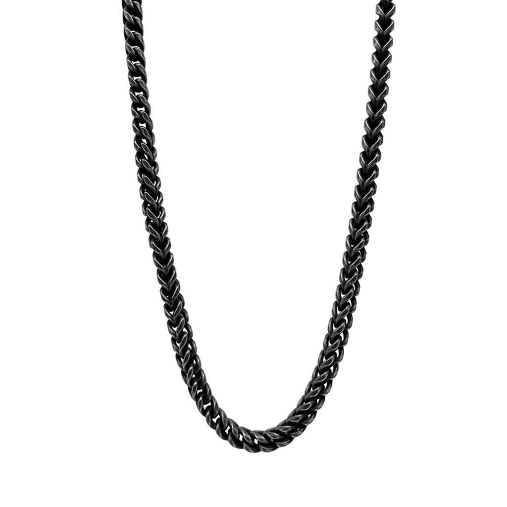 ADORNIA Tarnish Resistant Silver Plated Franco Chain Necklace