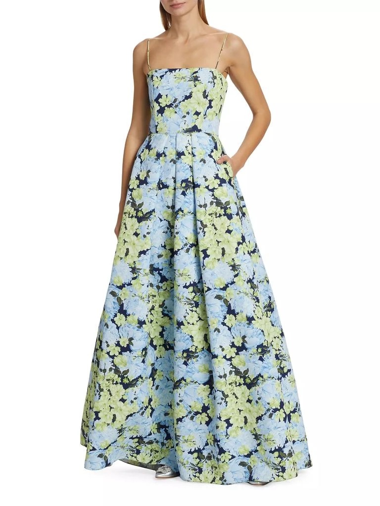 Sachin & Babi Beau Floral Faille Ballgown 2