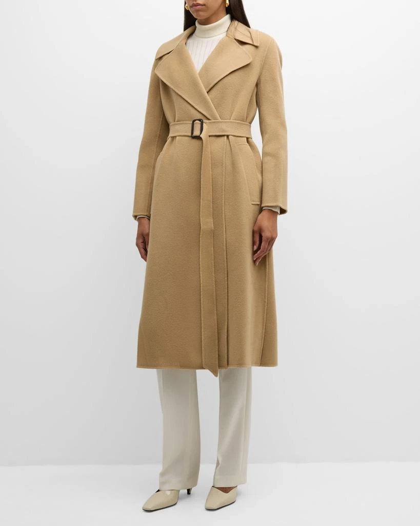 Weekend Max Mara Manu Belted Wool Trench Coat 3