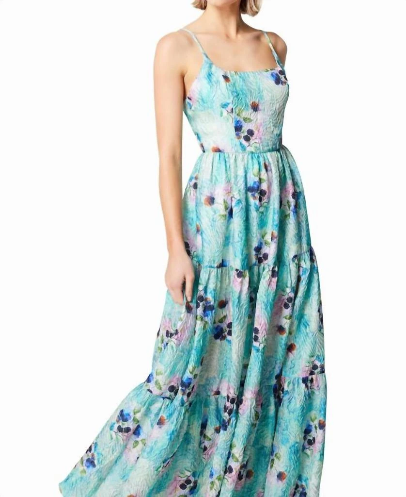 chinese dress ladies Lou V Neck Long Dress Gardenia – APOELLA