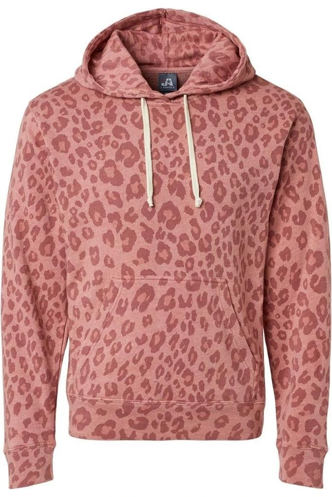 J America Triblend Fleece Hooded Sweatshirt 1