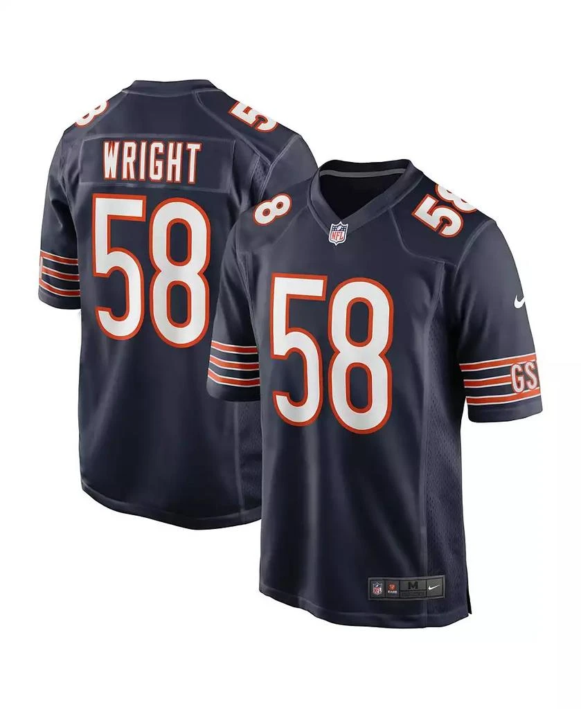 NIKE Men's Darnell Wright Navy Chicago Bears 2023 NFL Draft First Round Pick Game Jersey 1