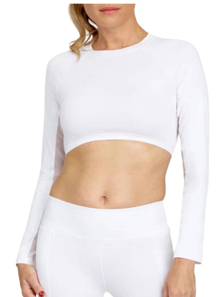 Tail Activewear Sasha Crop Top In White