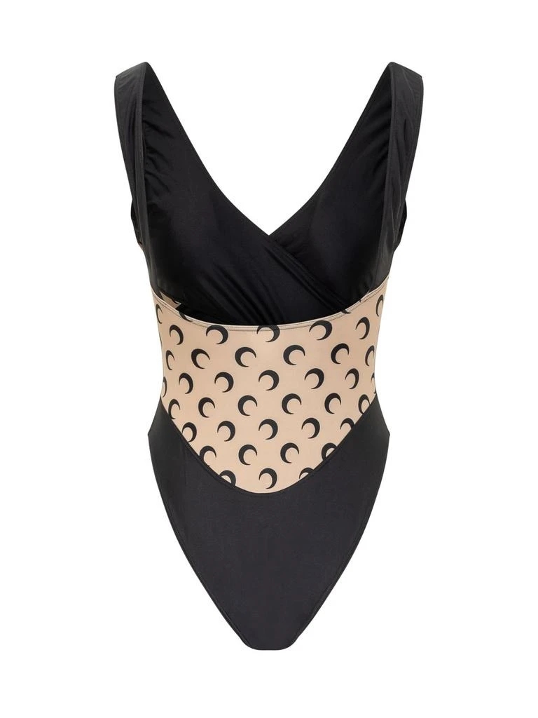 MARINE SERRE Marine Serre V-Neck One-Piece Swimsuit 2