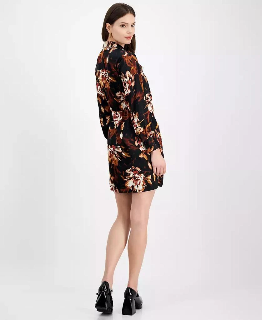 Bar III Women's Printed Satin Faux-Wrap Dress, Created for Macy's 2