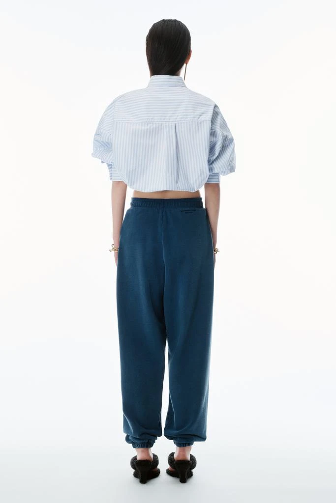 Alexander Wang Logo Waistband Pleated Sweatpants 5