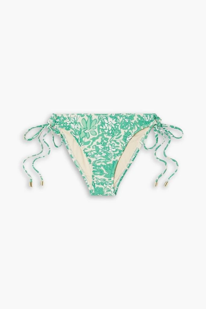 Peony Floral-print low-rise bikini briefs 1
