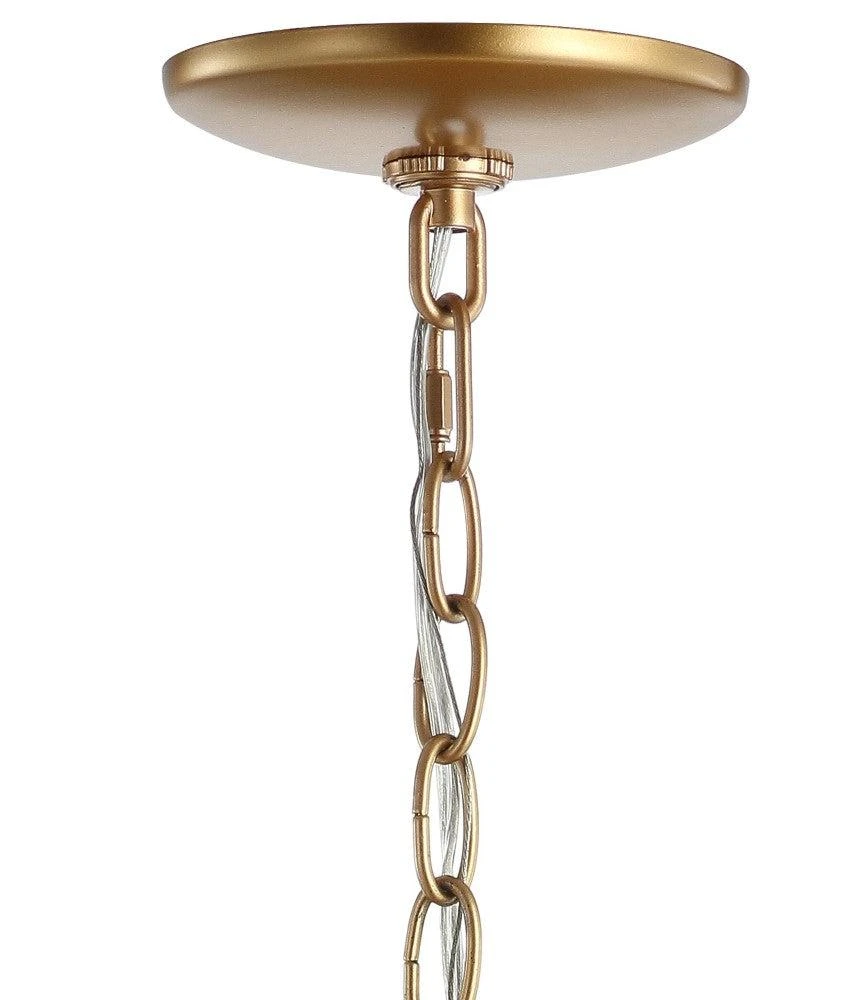 JONATHAN Y Anne 12" Adjustable Metal LED Pendant 5