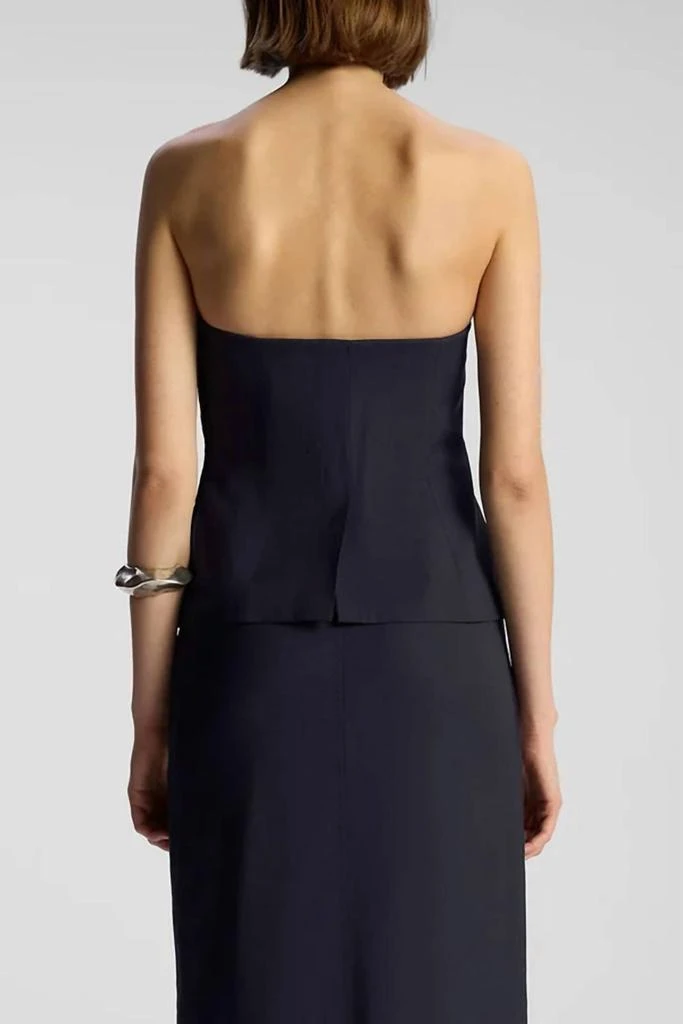 A.L.C. Renee Tailored Strapless Top In Maritime Navy 2